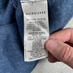 Quiksilver Keller Hood Hoodie Mens Large Blue Marl Fleece Pullover Sweatshirt