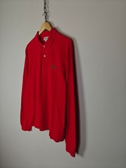 Lacoste Basic Long Sleeve Pullover Logo Red size L