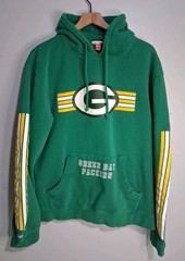Mitchell & Ness Green Bay Packers Hoodie Sz 2XL Green Heavyweight NFL Walking