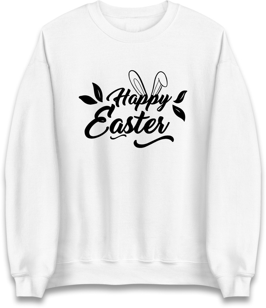 Happy Easter Bunny Unisex Jumper – Festive Spring Quirky Leaf Holiday Gift Top