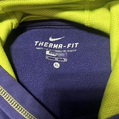 Nike Therma-FIT Mens XL Purple Green Pullover Hoodie Fleece Pockets