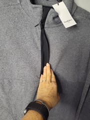 Goodfellow Half Zip Sweatshirt Mens 2XL Gray Mock Neck Long Sleeve Pockets NWT