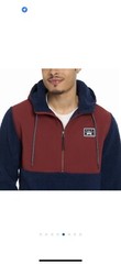 HURLEY Men’s Sherpa Anorak Half Zip Pullover Hoodie, Size X-Large, Obsidian
