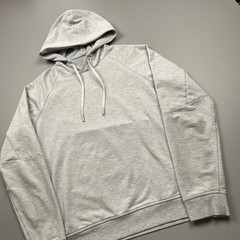 Lululemon Hoodie Mens Medium Grey City Sweat Pullover Raglan Sleeve Athleisure