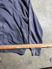 Y2K 22000S SUN FADED THERMAL FULL ZIP HOODIE PURPLE WASH BOXY FIT SIZE LARGE