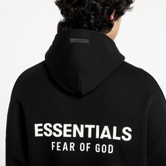 Fear of God Essentials Fleece Hoodie (FW24) Black Authentic Brand New Unopened