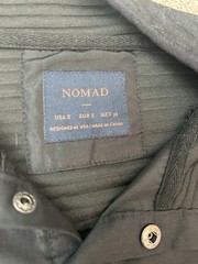 NOMAD Men’s Black Pullover Sweatshirt Mock Neck Button Pocket Solid Size S
