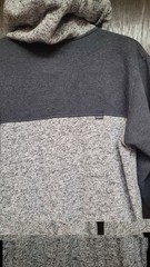 Hooey Hoodie Mens L Gray Pullover Hooded Pockets Lined Heavyweight Fleece