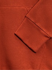Hurley Men’s Rust Red Box Logo Fleece Pullover Hooded Sweatshirt Hoodie