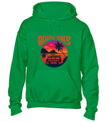 BEACH VIBES HOODY HOODIE SUMMER HOLIDAY CASUAL CLOTHING FASHION GIFT TOP