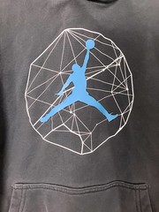Mens Nike Air Jordan Geometric Jumpman Hoodie Size M Streetwear Athleisure Bball
