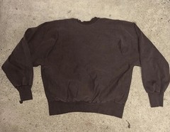 UNRELEASED SAMPLE YZY YEEZY CREW NECK PULLOVER BROWN 100% COTTON FLEECE PLUSH