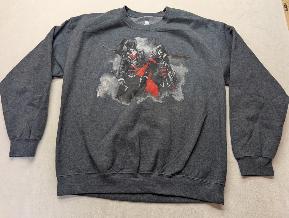 Assassins Creed Mens Sweatshirt Crewneck Lvl Up Loot Crate Exclusive Size L
