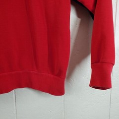 Esprit Sweatshirt Mens Medium Red Mock Neck Full Zip Long Sleeve Graphic Casual