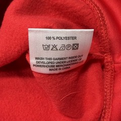 Powerhouse Gym Official Graphic Hoodie Sweatshirt 100% Polyester Red NWT Mens M