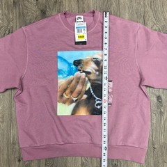 Nike SB Skate Fleece Crewneck Sweater Size Medium Adult Unisex Plum Dust White
