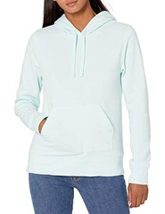 AMAZON ESSENTIALS REGULAR-FIT BRUSHED BACK FLEECE PULLOVER HOODIE – – AQUA BLUE