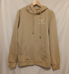 True Timber American Flag Hoodie Men Small Sandstorm Beige Drawstring Pullover