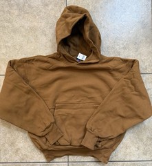 Yeezy Gap Hoodie Size Small Brown Double Face Oversize Cropped New FAST SHIPPING