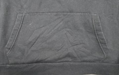 Peanuts Walking Abbey Road Hybrid Hoodie Mens Medium Black White Fleece Lined