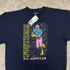 Vintage Jansport All American Football Sweatshirt Made In USA Men Size Large 90s