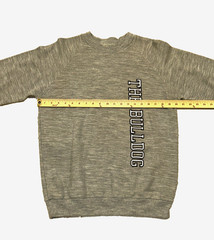 THE BULLDOG Sweatshirt Unbranded Medium Crew Neck Pullover Unisex Heathered Gray