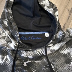 Robert Graham Men’s Hoodie 2XLT Classic Fit Black White Activewear Casual Modern