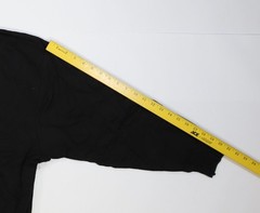 Hanes Hoodie Mens Large Black Originals Pullover Fleece Sweatshirt Pocket