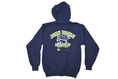 John Deere Mens John Deere Farm Co-Op Moline, Illinois Full Zip Hoodie New Small