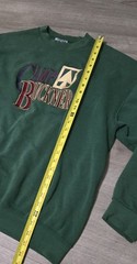 Vtg 90’s Lee Heavyweight Crewneck Sweatshirt Camp XL Green USA Made Embroidered