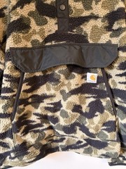 Carhartt Jacket Mens XL Camo Sherpa Fleece Pullover Relaxed Fit OJ4991-M