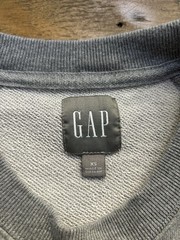 GAP Light Heather Gray Crewneck Sweatshirt Terry Inside Long Sleeve