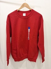 Gildan Heavy Blend Medium Sweatshirt Antique Cherry Red Crewneck Long Sleeve