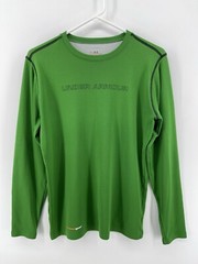 Under Armour All Season Gear Fitted Pullover Sweatshirt Mens Size Medium Green