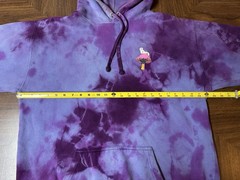 RipNDip – Nermal Purple Tie Dye Acid Wash Psychedelic Mushroom Hoodie – Size Med