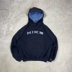 90’s Nike Y2K Spell Out Boxy Fit Embroidered Faded Hoodie