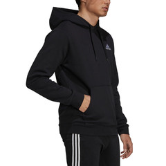 Adidas Essentials Feelcozy HD Logo Hoodie Sweatshirt Black White GV5294 S M XL