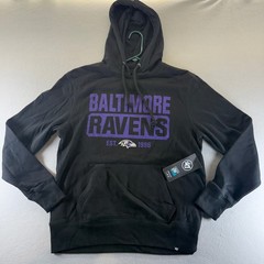 47 Brand Baltimore Ravens NFL Hoodie Mens Medium Jet Black F03PMIYAN555174JK NEW