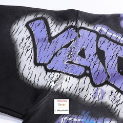 VINTAGE HIP HOP GRAFFITI HOODIE CARDIGAN ZIP VALLEY HIGH STREET SWEATSHIRT COAT