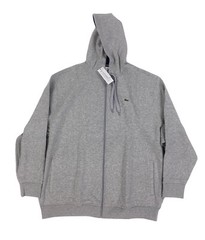NEW Lacoste Sport Big & Tall Full Zip Fleece Mens Hoodie Jacket Gray SH1613 NWT