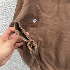 Vintage Quiksilver Hoodie Mens Large Brown Hooded Sweatshirt Y2K 90s USA Surf