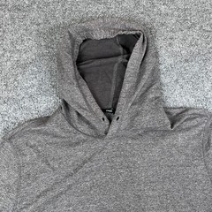 Vince Hoodie Mens L Gray Slim Fit Cotton Rayon Blend Pullover Sweatshirt Soft