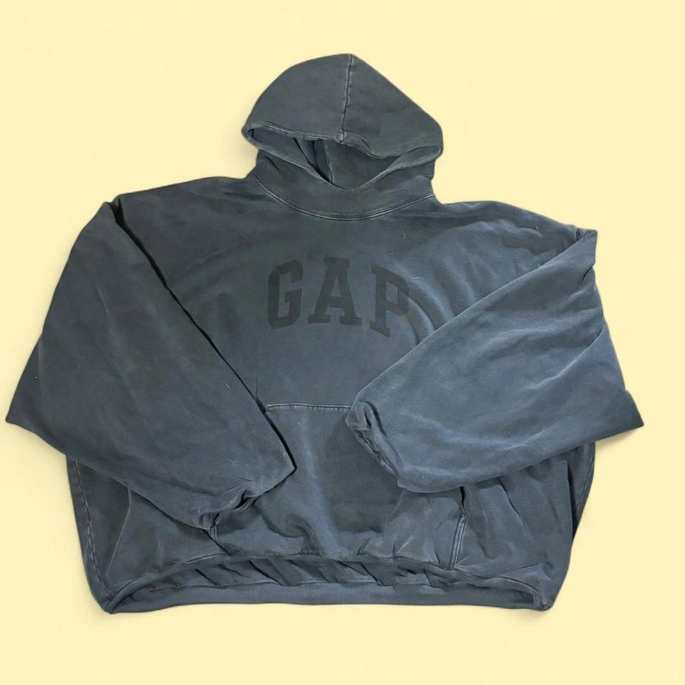 YZY Gap Engineered by Balenciaga Oversized Grey Dove Hoodie Sweatshirt Men’s XXL
