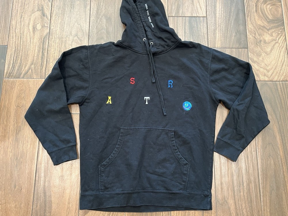 Travis Scott Astroworld Hoodie Sweatshirt Scattered Letter Size Large