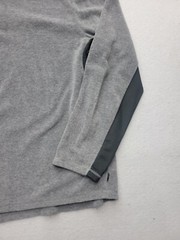 Ralph Lauren Men 1/4 Zip XXL Gray Sweatshirt Polyester China Stylish Quality