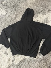 Kanye West Yeezy HD-01 Black No Print Blank Hoodie Sweatshirt Size 2