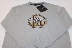 Roberto Cavalli Cotton Crew Neck Pullover Sweatshirt Made in Italy Size S,M,L,XL