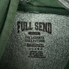 Full Send University Hoodie Mens Medium Green Collegiate Collection Pullover USA