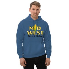Midwest Born & Raised Unisex Hoodie Gift S,M,L,XL,2X,3X