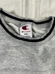 Champion Men’s XXL University Script Sweatshirt Light Heather Gray EUC